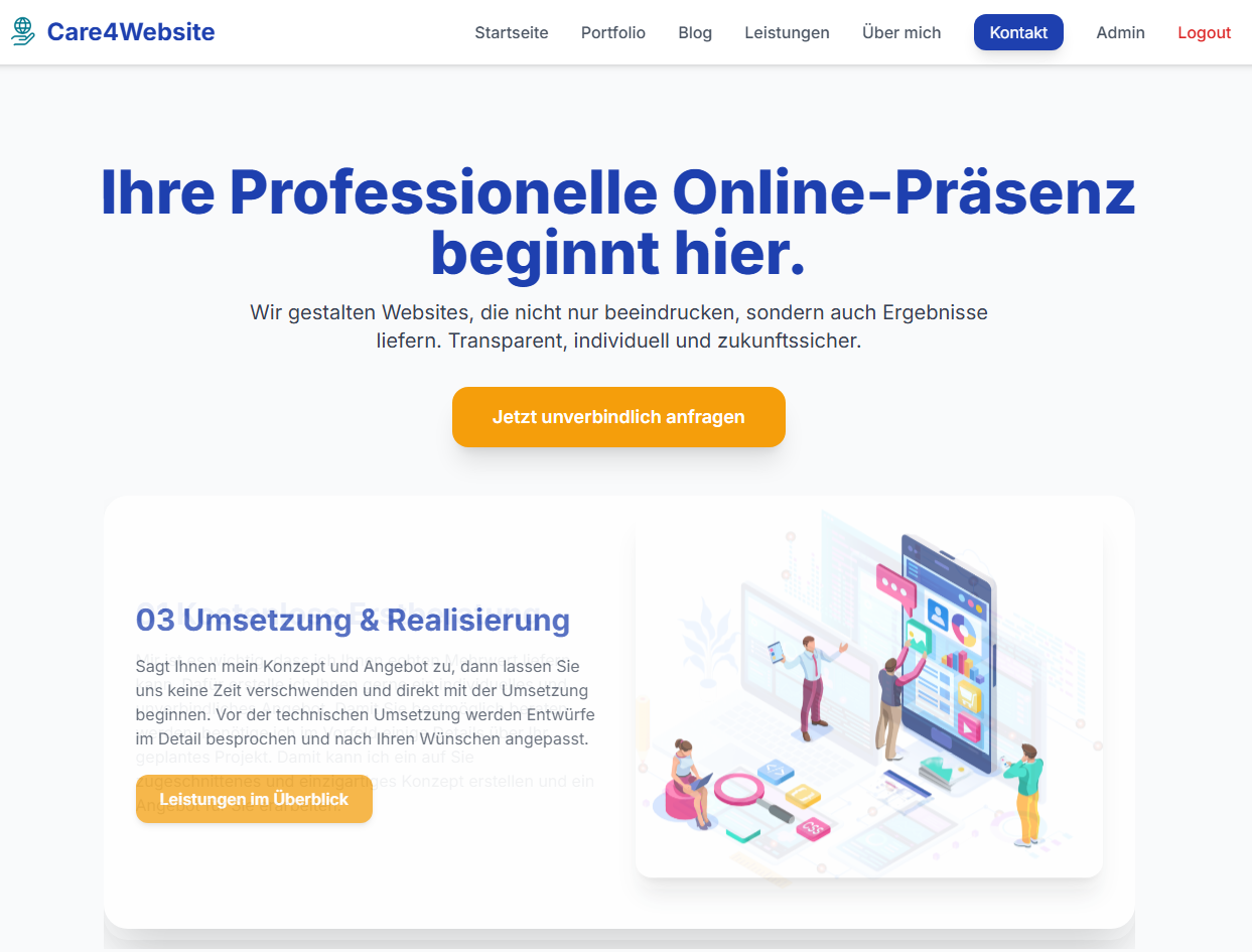 care4website.com – Maßgeschneiderte Websites für lokale Unternehmen